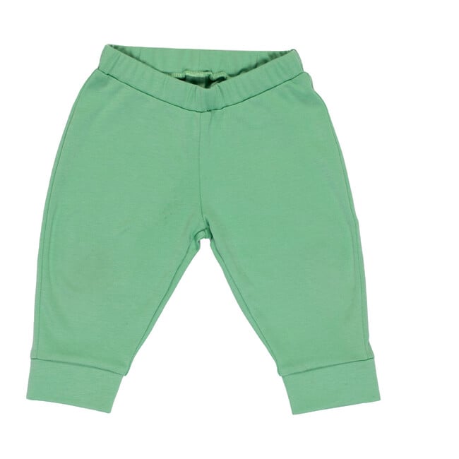Cozy Comfort: Long sleeve Bodysuit + Pants, Green with Blue - Mixed Apparel Set - 4