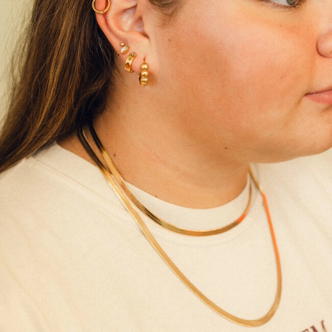 Snake Chain Necklace, Gold