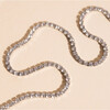 Micro Tennis Necklace, Silver - Charms - 4