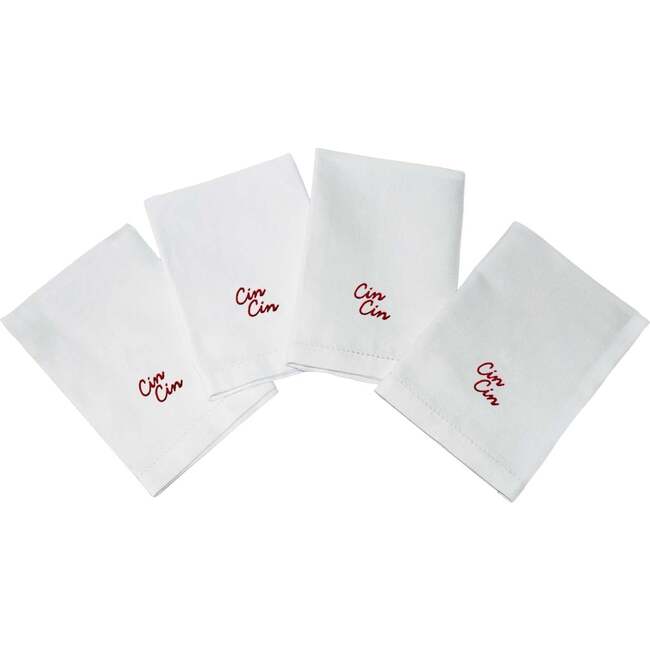 Set of 4 Cin Cin Dinner Napkins