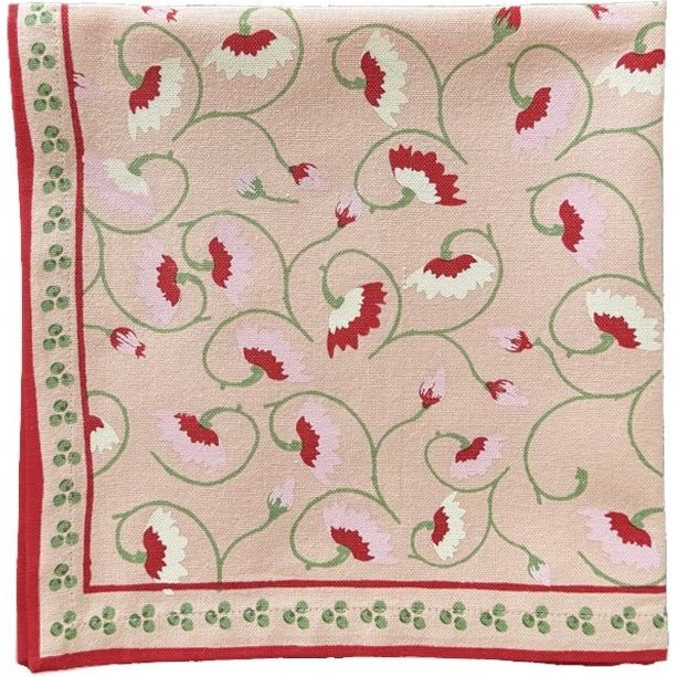 Set of 4 La Leccia Dinner Napkins in Light Pink