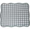 Set of 4 Giardino Reversible Scalloped Placemats (Green/Grey) - Tableware - 2