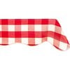 Giardino Reversible Scalloped Tablecloth in Red/Pink - Tableware - 1 - thumbnail