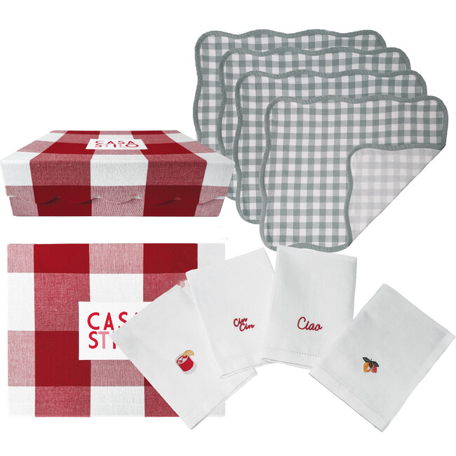 Il Giardino Small Box Set in Green, Set of 4