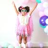 Sweet Wink x Maisonette Raspberry Confetti Tutu & Bow Set, Raspberry - Tutus - 2 - thumbnail