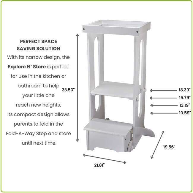 Explore N Store Learning Tower, Soft White - Play Tables - 6