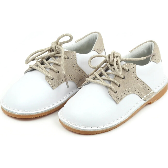 Rowan Classic Saddle Shoe, White/Sand