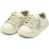 Kinley Star Glitter Sneaker, White - Sneakers - 1 - thumbnail