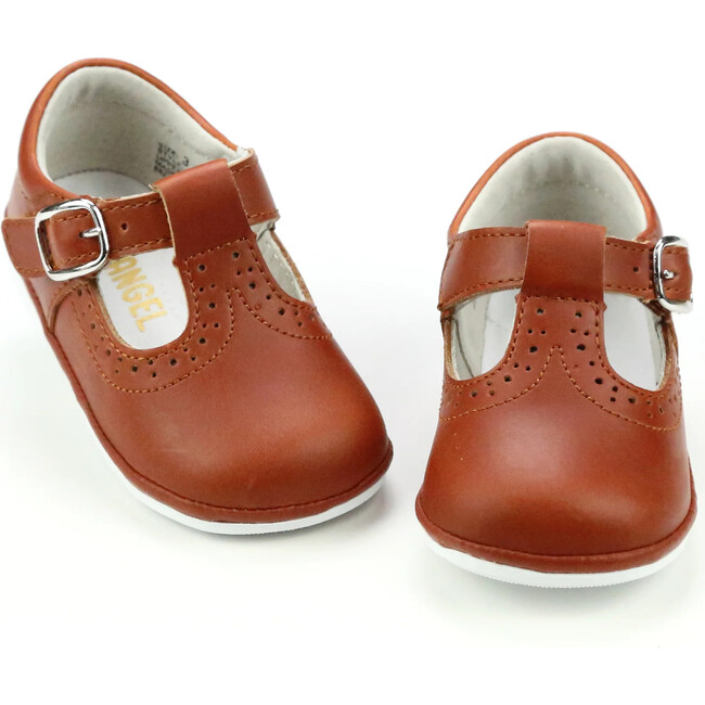 Gemma Leather T-Strap Mary Jane (Baby), Cognac - Mary Janes - 4