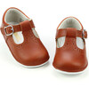 Gemma Leather T-Strap Mary Jane (Baby), Cognac - Mary Janes - 4