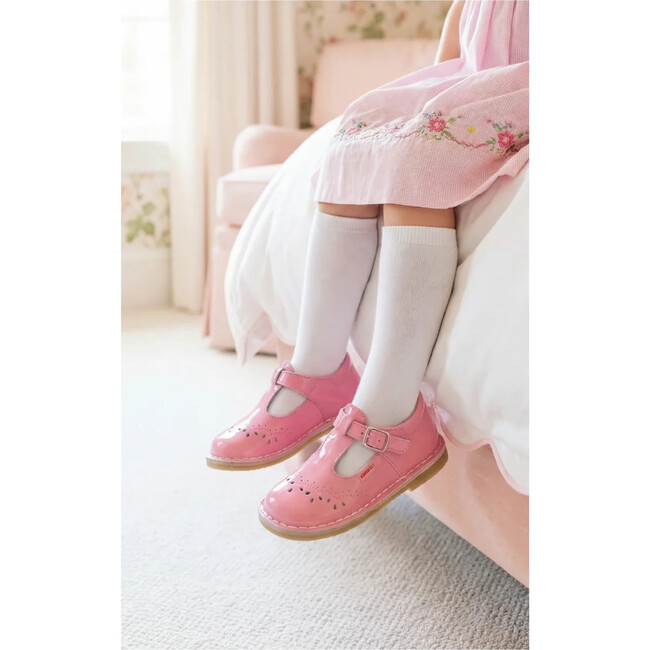 Ruthie T-Strap Mary Jane, Patent Malibu Pink
