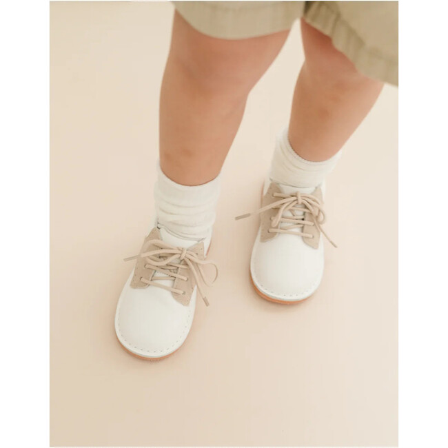 Rowan Classic Saddle Shoe, White/Sand