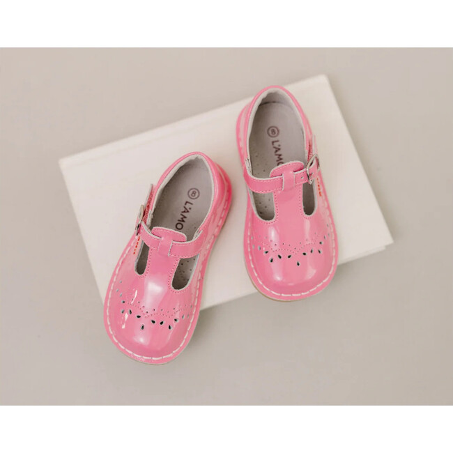 Ruthie T-Strap Mary Jane, Patent Malibu Pink - Mary Janes - 4