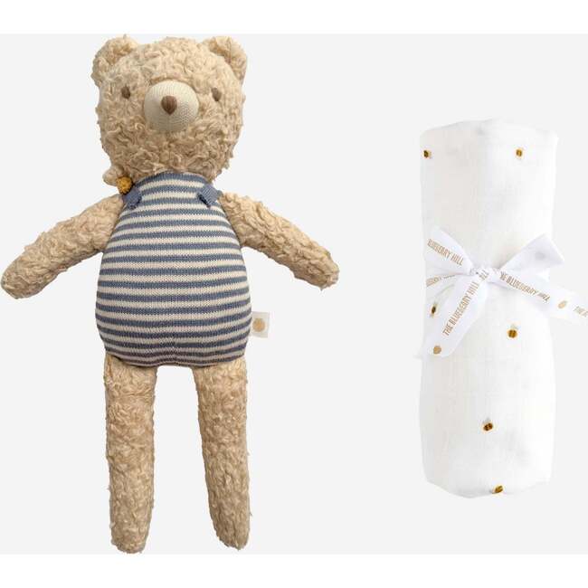 Henry Bear Bee Plush and Bee Swaddle Set