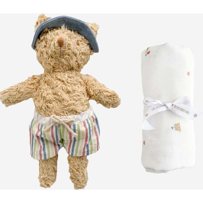 Eddie Bear Plush and Beach Swaddle Set