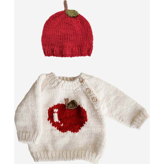 Apple Sweater and Hat Set