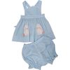 Bunny Pinafore Dress Set - Dresses - 1 - thumbnail
