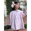Girls Linen Coat & Bonnet - Coats - 1 - thumbnail