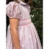 Smocked Waist Dress, Pink/Lilac Ditzy Floral - Dresses - 2