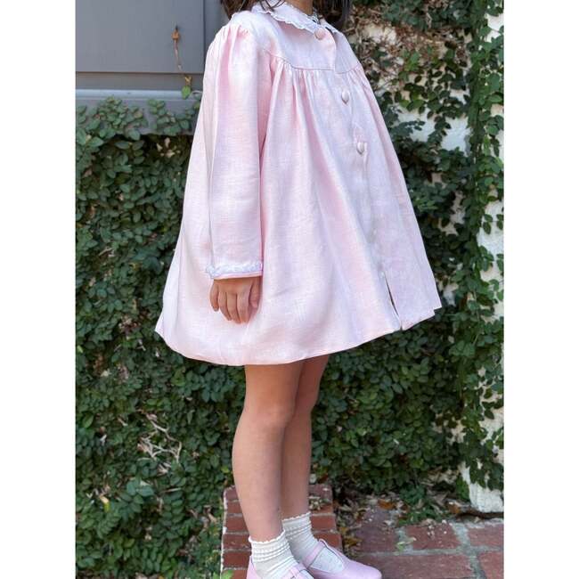 Girls Linen Coat & Bonnet