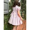 Smocked Waist Dress, Pink/Lilac Ditzy Floral - Dresses - 3