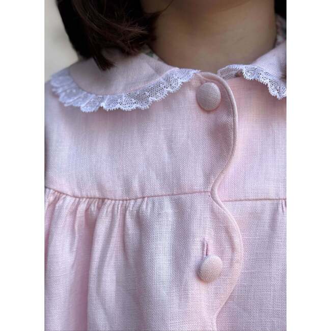 Girls Linen Coat & Bonnet - Coats - 3