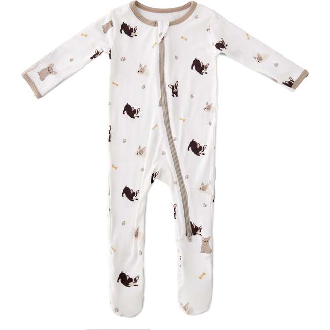 French Bulldogs Zippered Footie