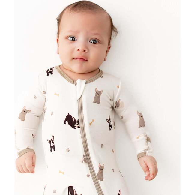 French Bulldogs Zippered Footie
