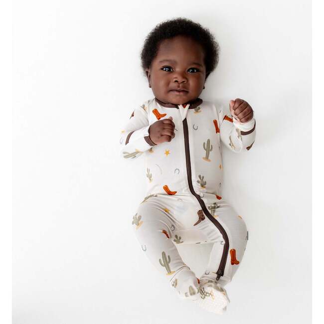 Western Zippered Footie - Footie Pajamas - 3