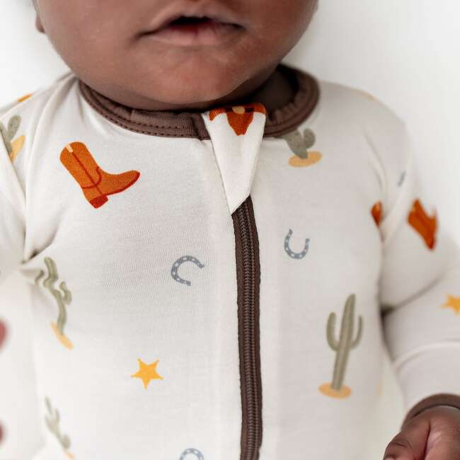 Western Zippered Footie - Footie Pajamas - 5