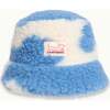 Children's Merino Wool Bucket Hat, Blue Cow - Winter Hats - 1 - thumbnail