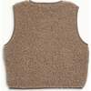 Children's Merino Wool Vest, Hazelnut - Vests - 2 - thumbnail