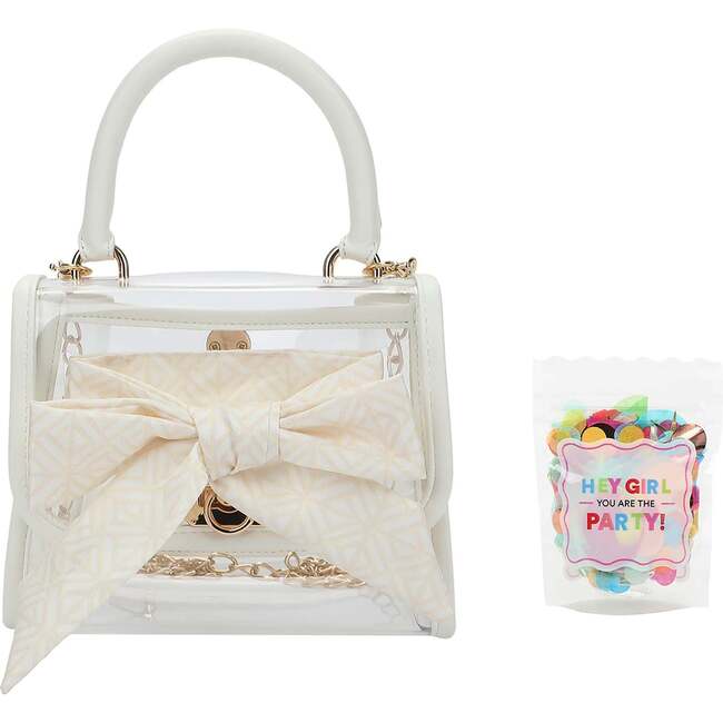 The Perfect Bow Bag, White