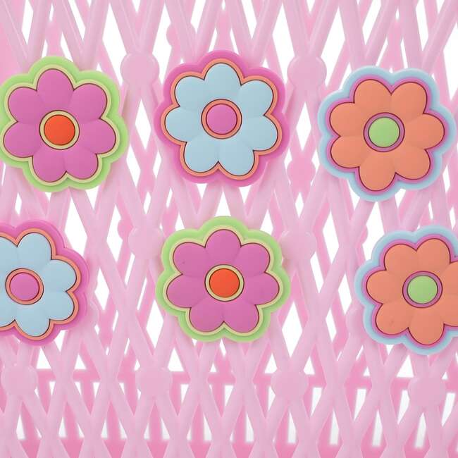 Petal Party Silicone Basket & Floral Charms Set - Bags - 3
