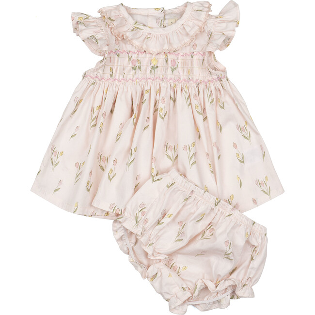Smock Flutter Set, Dancing Tulips
