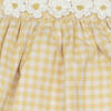Crochet Daisy Set, Yellow Gingham - Mixed Apparel Set - 2