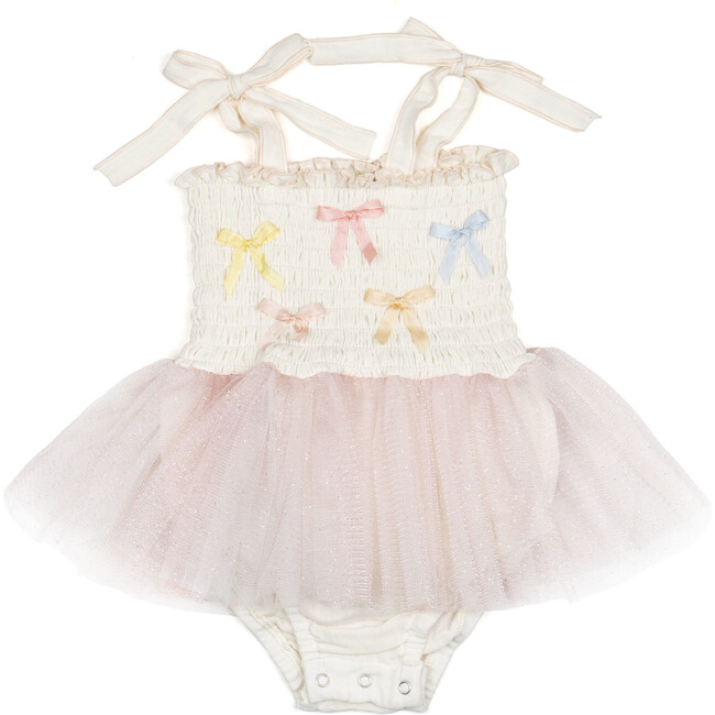 Bows Tutu, Ivory/Multicolor