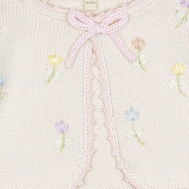 Embroidered Bolero, Pink/Natural