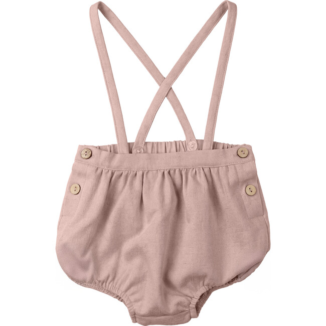 Overall In Solid Woven Dusty Coral