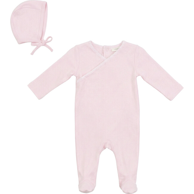 Contrast Trim Onesie Pink Sorbet