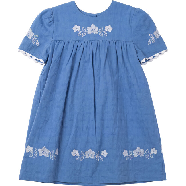 Criss Cross Flower Embroidered Dress River