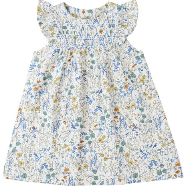 Floral Woven Jumper Blue