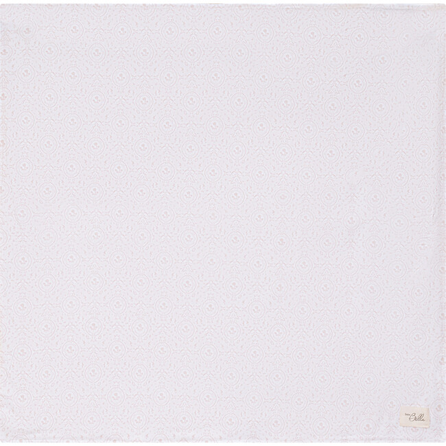 Boat/ Floral Print Blanket White/Primrose