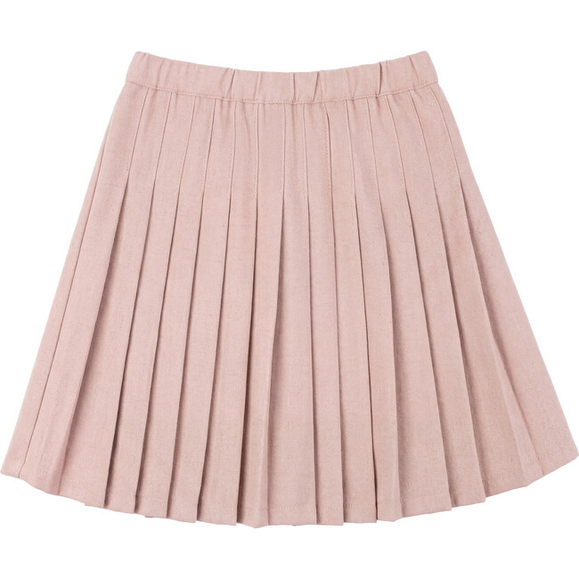 Woven Pleated Skirt Dusty Coral