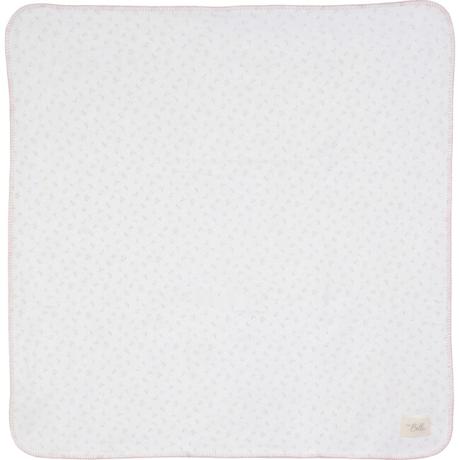 Branch Print Blanket Cream/Mauve