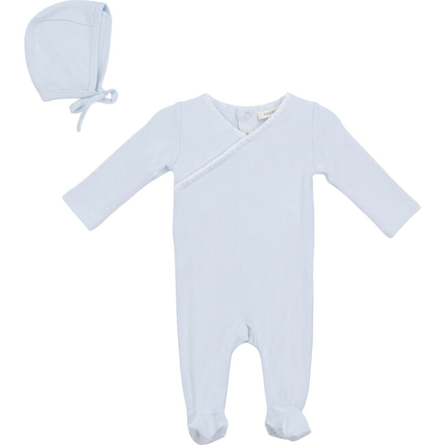 Contrast Trim Onesie Moonstone Blue
