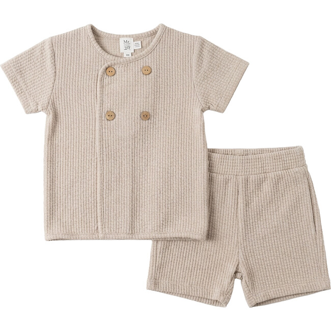 Seersuccker Wrap Set Beige