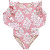Girls Rachel Suit, Pink Bouquet Floral Pink Bouquet Floral Spring - One Pieces - 1 - thumbnail