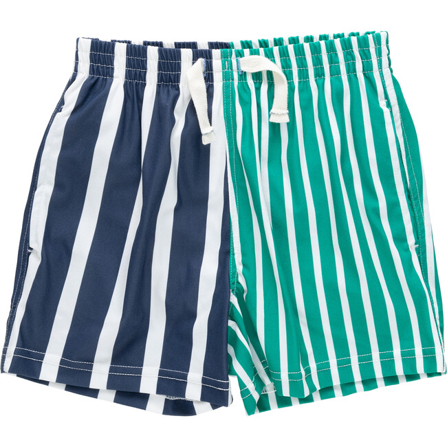 Boys Swim Trunk, Multi Stripe Multi Stripe