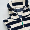 Girls Terry Coverup, Wide Blue Stripe Navy Stripe - Cover-Ups - 2